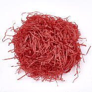 Decorative Raffia Tissue Scraps Paper Packing Material, For Gift Filler, Red, 2~4mm(X-DIY-Q017-02)