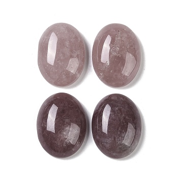 Natural Strawberry Quartz Cabochons, Oval, 20~20.8x15~15.5x5.8~6.5mm