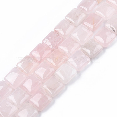 Square Rose Quartz Beads