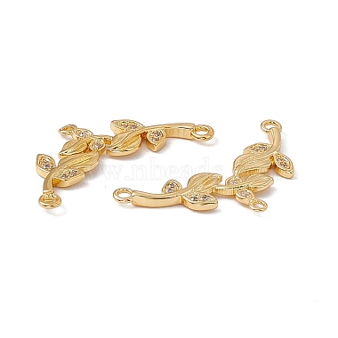 Brass Micro Pave Clear Cubic Zirconia Connector Charms(KK-E068-VC019)-3