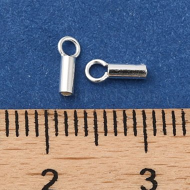 925 Sterling Silver Cord Ends(STER-P055-01A-S)-3