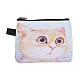 Cute Cat Polyester Zipper Wallets(ANIM-PW0002-28M)-1