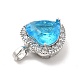 Pendentifs en laiton zircon cubique transparent(KK-I695-001P-03)-3