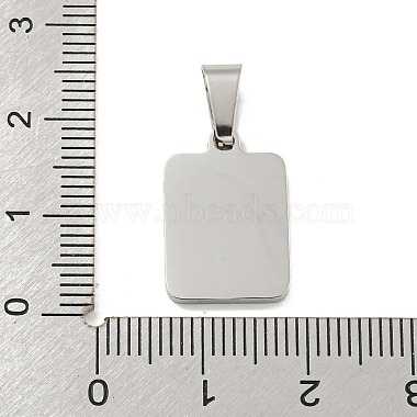 304 Stainless Steel Pave Natural White Shell Pendants(STAS-S130-03P-B)-3