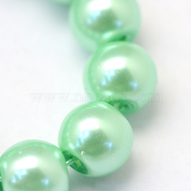 Baking Painted Pearlized Glass Pearl Round Bead Strands(X-HY-Q330-8mm-63)-3