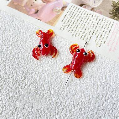 Red Handmade Lampwork Beads(PW-WG19368-02)-1