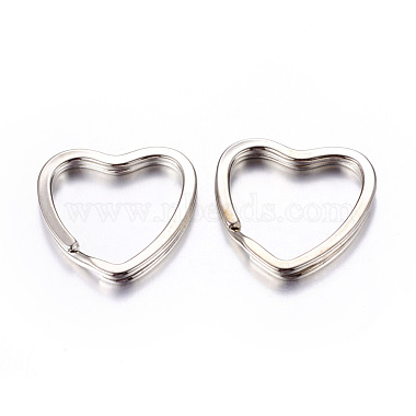 Heart Iron Split Key Rings(X-E564-2)-2