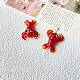 Red Handmade Lampwork Beads(PW-WG19368-02)-1