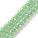 Electroplate Opaque Solid Color Glass Beads Strands(X-GLAA-E036-10C)-1