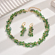 Fashionable Vintage Glass Jewelry Set(QY6308)-1