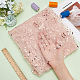 Star Moon Pattern Embroidered Polyester Mesh Fabrics(DIY-WH0430-384B)-3