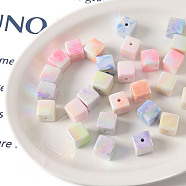 Transparent Acrylic Beads, Cube, Mixed Color, 16x16x16mm, Hole: 3.5mm(X1-OACR-H038-11)