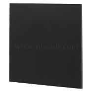 PP Plastic Board, Polyethylene Board, Waterproof and Anticorrosive Hard Board, Square, Black, 152x152x3mm(FIND-WH0110-758B)