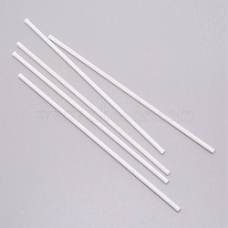 ABS Plastic Round Tube, for DIY Sand Table Architectural Model Making, White, 250x5mm, 4mm inner diameter, 5pcs/set(KY-WH0043-12E)