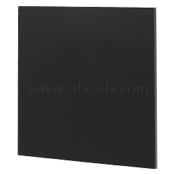 PP Plastic Board, Polyethylene Board, Waterproof and Anticorrosive Hard Board, Square, Black, 152x152x3mm(FIND-WH0110-758B)