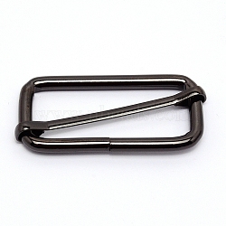 Iron Buckles, Rectangle, Gunmetal, 29x60x5mm(IFIN-TAC0001-04B-02)