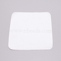 Suede Fiber Glasses Cleaning Cloth, Square, White, 150x150x0.5mm(AJEW-WH0241-11D)