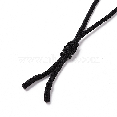 Adjustable Natural Amethyst Rectangle Pendant Necklace with Nylon Cord for Women(NJEW-L171-03C)-5