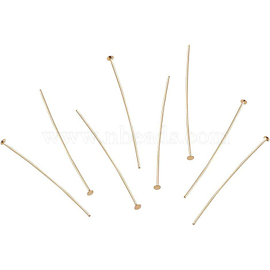 Brass Flat Head Pins(KK-BC0004-01-0.7x45)-5