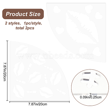 individuelle Batikvorlage aus Acryl(DIY-WH0347-050)-2