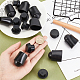 CHGCRAFT 16Pcs 2 Style Rubber End Caps(AJEW-CA0002-51)-3