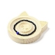 Pine Wooden Bangle Bracelet Finger Ring Diplay Holder Tray(BDIS-D002-03A-02)-4