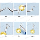 sunnyclue 198pcs kits de fabrication de boucles d'oreilles style fleur jaune à faire soi-même(DIY-SC0014-88)-4