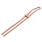 PU Imitation Leather Bucket Bag Drawstring Cords & Slider, for Bag Replacement Accessories, PeachPuff, Rope: 880x7.5x2mm, Slider: 27x39x8.5mm(FIND-WH0147-19)