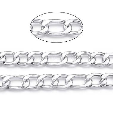 Aluminum Faceted Figaro Chain(CHA-N003-34S)-2