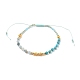 Bracelets de perles de nylon tressés réglables(BJEW-JB05593)-2