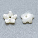 Natürlichen weißen Muschelperlen(SSHEL-S260-005)-2