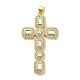 Brass Micro Pave Cubic Zirconia Pendants(KK-K365-06A-G)-1