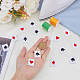 супернаходки 48шт. 4 стиль игральных карт тема полиэстер ткань с вышивкой утюжить/пришить заплатки(PATC-FH0001-04)-3