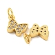 Rack Plating Brass Micro Pave Clear Cubic Zirconia Pendants(KK-B093-13A-G)-2