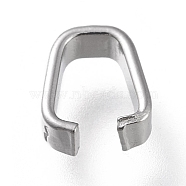 304 Stainless Steel Quick Link Connectors, Linking Rings, Oval, Stainless Steel Color, 7.5x6.5x2.6mm(STAS-K194-35P-02)