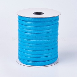 Flat Imitation Leather Cords, Light Blue, 10x2mm, about 50m/roll(54.68yards/roll)(OCOR-F008-C09)