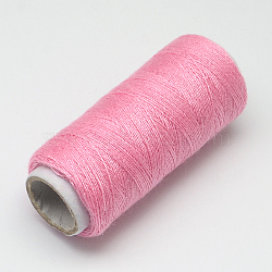 402 Polyester Sewing Thread Cords for Cloth or DIY Craft, Pearl Pink, 0.1mm, about 120m/roll, 10rolls/bag(OCOR-R027-01)