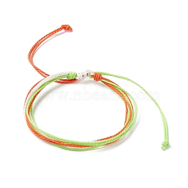 Waxed Polyester Multi-strand Bracelet(BJEW-B065-04)-2