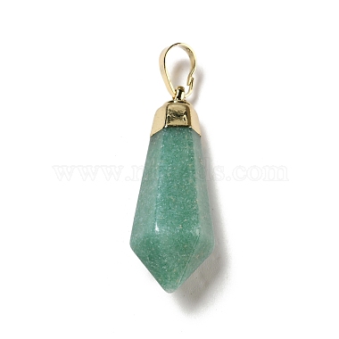 Aventurine verte naturelle a pendentifs(G-P474-02G-04)-2