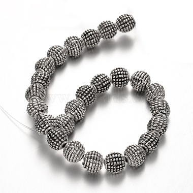 Round Tibetan Style Alloy Beads(TIBEB-O007-34-RS)-2