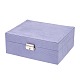 Velvet & Wood Jewelry Boxes(VBOX-I001-02B)-6