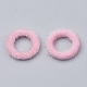Faux Mink Fur Covered Linking Rings(X-WOVE-N009-07K)-1