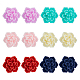 6 pares de aretes de arcilla polimérica con flores de 6 colores 3d y 304 alfileres de acero inoxidable(EJEW-FI0003-13)-1