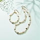 ABS Imitation Pearl & Synthetic Hematite Beaded Bracelet Necklace(SJEW-JS01240)-2