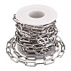 304 Stainless Steel Paperclip Chains(STAS-R100-38)-3