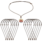 Korea Waxed Polyester Cord Adjustable Necklace Making, Brown, 12.60~25.20 inch(32~64cm), 20pcs/set(NJEW-YW00001)
