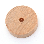 Birchwood Wheel, DIY Accessories, Flat Round, BurlyWood, 35x10mm, Hole: 5mm(DIY-WH0195-36B)