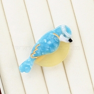 Cute Cellulose Acetate(Resin) Alligator Hair Clips, Hair Accessories for Girls, Bird, 59x29x14mm(PW-WG95920-14)