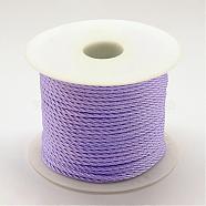 Braided Nylon Thread, Medium Purple, 2mm, about 54.68 yards(50m)/roll(NWIR-R026-2.0mm-672)