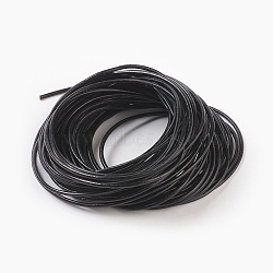 Cowhide Leather Cord, Leather Jewelry Cord, Jewelry DIY Making Material, Dyed, Round, Black, 2mm, about 10.93 yards(10m)/bundle(X-WL-F009-A02-2mm)